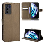 Custodia per telefono in pelle con trama a diamante, For BLU G91 Pro, For OPPO Realme Q3T / Q3S, For TCL 20 SE, For TCL 30 SE / 30 E / 306 / Sharp Aquos V6