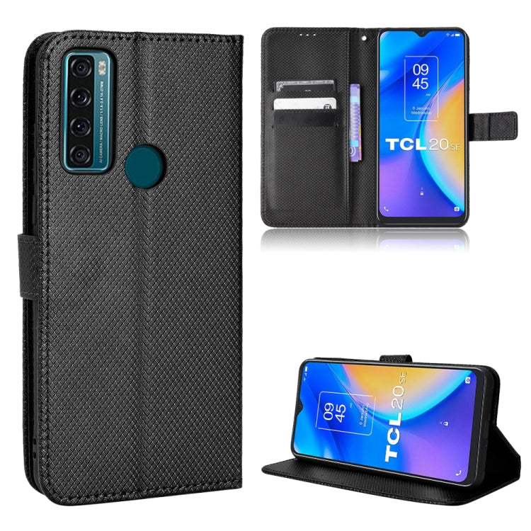 Custodia per telefono in pelle con trama a diamante, For BLU G91 Pro, For OPPO Realme Q3T / Q3S, For TCL 20 SE, For TCL 30 SE / 30 E / 306 / Sharp Aquos V6