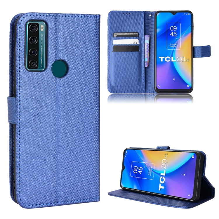 Custodia per telefono in pelle con trama a diamante, For BLU G91 Pro, For OPPO Realme Q3T / Q3S, For TCL 20 SE, For TCL 30 SE / 30 E / 306 / Sharp Aquos V6