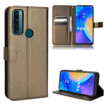 Custodia per telefono in pelle con trama a diamante, For BLU G91 Pro, For OPPO Realme Q3T / Q3S, For TCL 20 SE, For TCL 30 SE / 30 E / 306 / Sharp Aquos V6