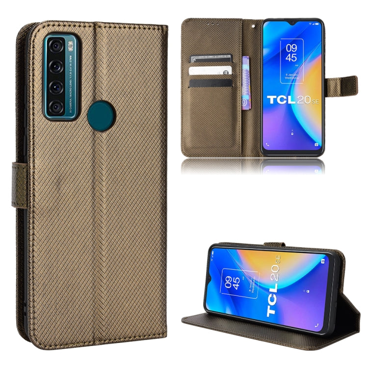 Custodia per telefono in pelle con trama a diamante, For BLU G91 Pro, For OPPO Realme Q3T / Q3S, For TCL 20 SE, For TCL 30 SE / 30 E / 306 / Sharp Aquos V6