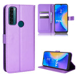 Custodia per telefono in pelle con trama a diamante, For BLU G91 Pro, For OPPO Realme Q3T / Q3S, For TCL 20 SE, For TCL 30 SE / 30 E / 306 / Sharp Aquos V6