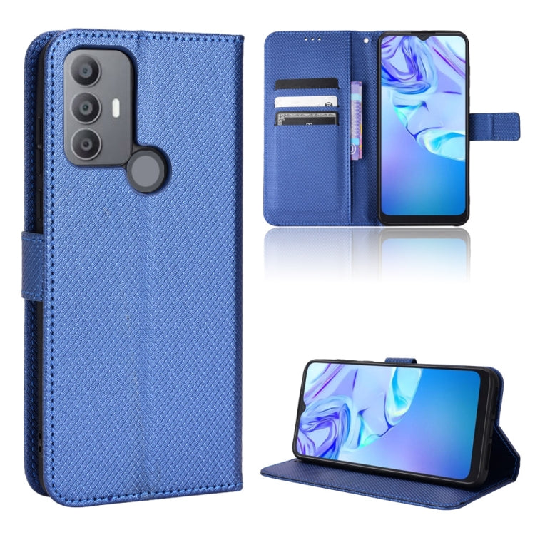 Custodia per telefono in pelle con trama a diamante, For BLU G91 Pro, For OPPO Realme Q3T / Q3S, For TCL 20 SE, For TCL 30 SE / 30 E / 306 / Sharp Aquos V6
