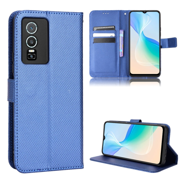 Custodia per telefono in pelle con trama a diamante, For TCL 30 XE 5G / 30 V 5G, For vivo Y76 5G, For Wiko Y52, For Wiko Y82, For Doogee S88 Pro / S88 Plus