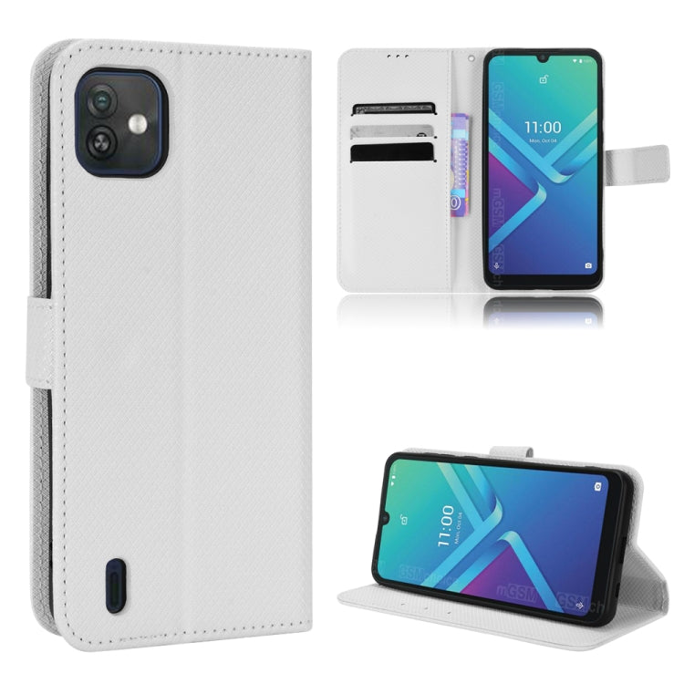 Custodia per telefono in pelle con trama a diamante, For TCL 30 XE 5G / 30 V 5G, For vivo Y76 5G, For Wiko Y52, For Wiko Y82, For Doogee S88 Pro / S88 Plus