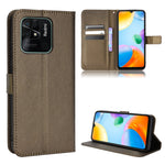 Custodia per telefono in pelle con trama a diamante, For Xiaomi Redmi 10C, For Xiaomi Redmi K30 Pro / Poco F2 Pro, For Xiaomi Redmi K40S, For Xiaomi Redmi K50 / K50 Pro