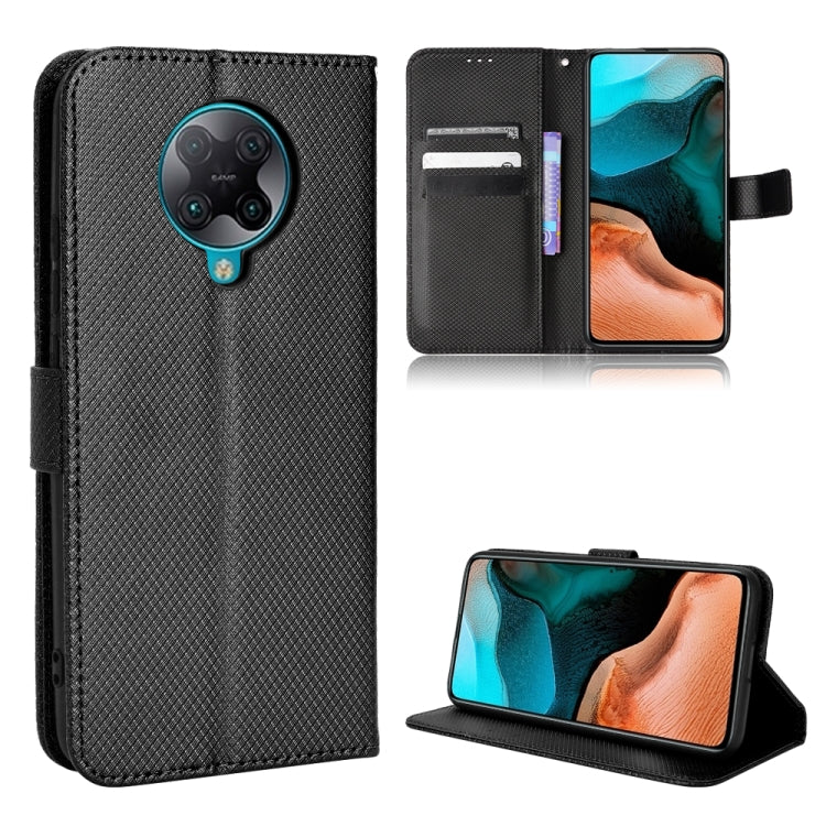 Custodia per telefono in pelle con trama a diamante, For Xiaomi Redmi 10C, For Xiaomi Redmi K30 Pro / Poco F2 Pro, For Xiaomi Redmi K40S, For Xiaomi Redmi K50 / K50 Pro