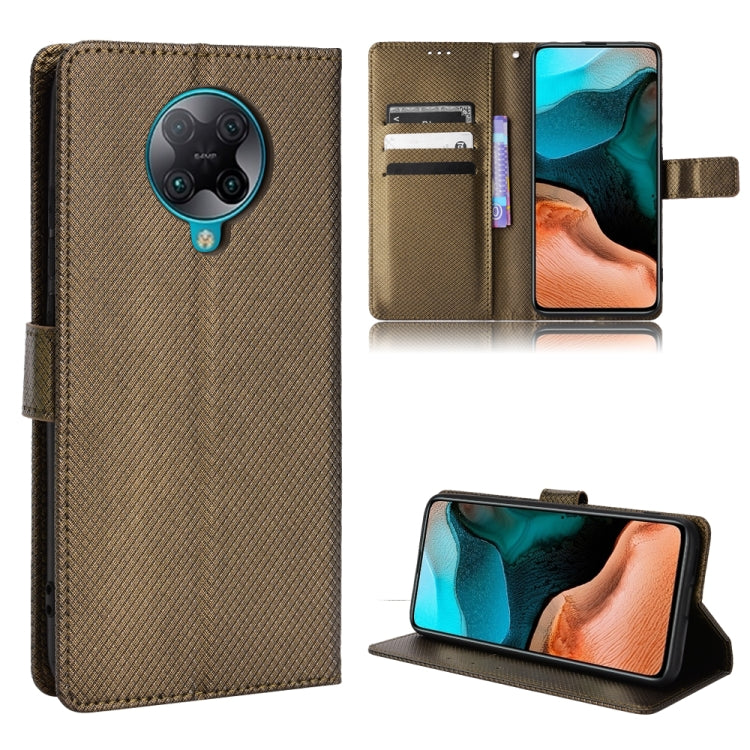 Custodia per telefono in pelle con trama a diamante, For Xiaomi Redmi 10C, For Xiaomi Redmi K30 Pro / Poco F2 Pro, For Xiaomi Redmi K40S, For Xiaomi Redmi K50 / K50 Pro