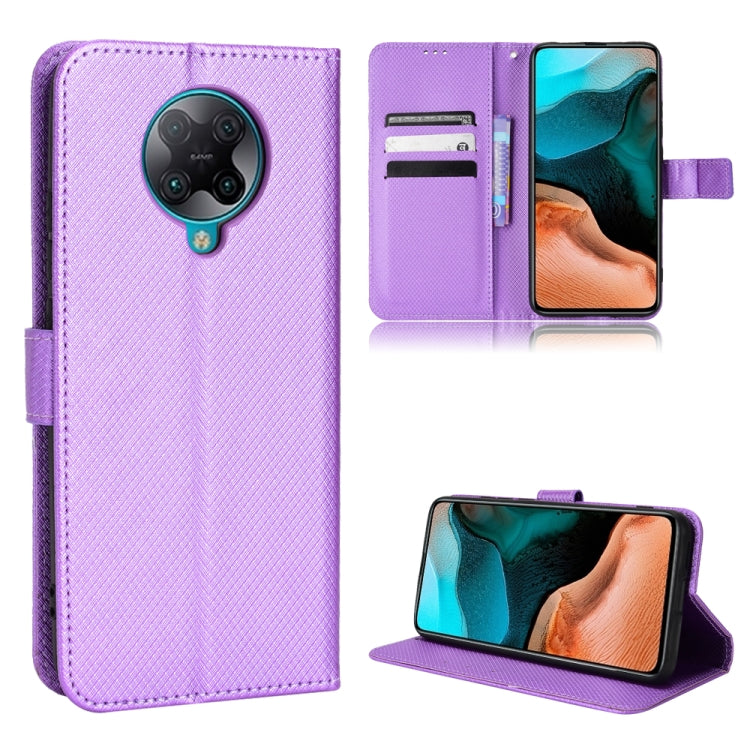 Custodia per telefono in pelle con trama a diamante, For Xiaomi Redmi 10C, For Xiaomi Redmi K30 Pro / Poco F2 Pro, For Xiaomi Redmi K40S, For Xiaomi Redmi K50 / K50 Pro