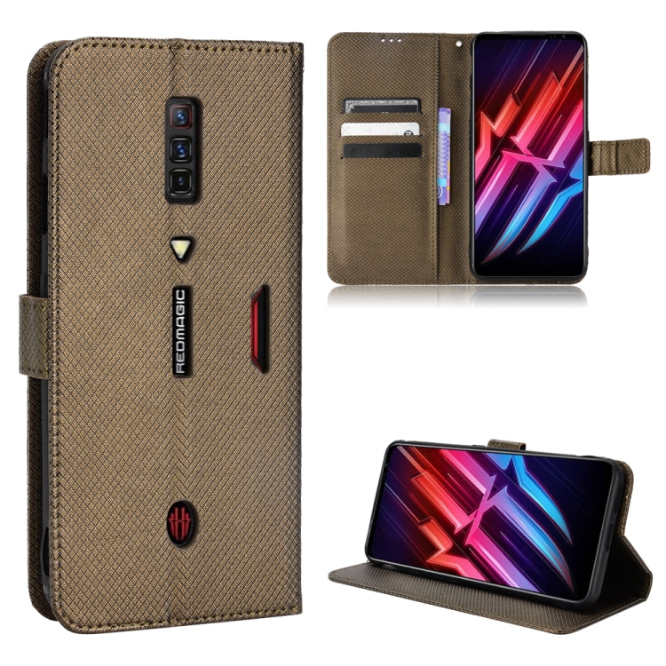 Custodia per telefono in pelle con trama a diamante, For ZTE nubia Red Magic 6 / 6 Pro, For Oukitel C23 Pro, For Sony Xperia 5 III, For Xiaomi Mi 10 Ultra