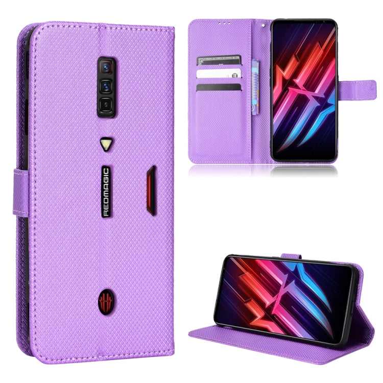 Custodia per telefono in pelle con trama a diamante, For ZTE nubia Red Magic 6 / 6 Pro, For Oukitel C23 Pro, For Sony Xperia 5 III, For Xiaomi Mi 10 Ultra