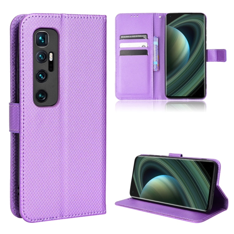 Custodia per telefono in pelle con trama a diamante, For ZTE nubia Red Magic 6 / 6 Pro, For Oukitel C23 Pro, For Sony Xperia 5 III, For Xiaomi Mi 10 Ultra