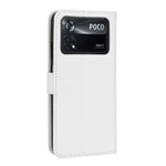 Custodia per telefono in pelle con trama a diamante, For Xiaomi Poco M4 Pro 4G Big Hole, For Xiaomi Poco M4 Pro 4G Fine Hole, For Xiaomi Poco M4 Pro 5G Big Hole, For Xiaomi Poco M4 Pro 5G Fine Hole