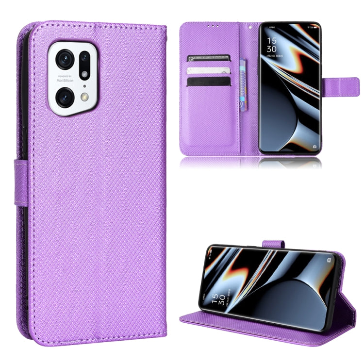 Custodia per telefono in pelle con trama a diamante, For OnePlus Nord CE 2 5G, For OPPO A7 / AX7 / A5s / AX5s / A21, For OPPO Find X5 Pro, For OPPO Find X5