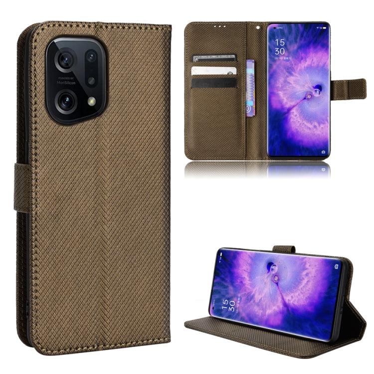 Custodia per telefono in pelle con trama a diamante, For OnePlus Nord CE 2 5G, For OPPO A7 / AX7 / A5s / AX5s / A21, For OPPO Find X5 Pro, For OPPO Find X5