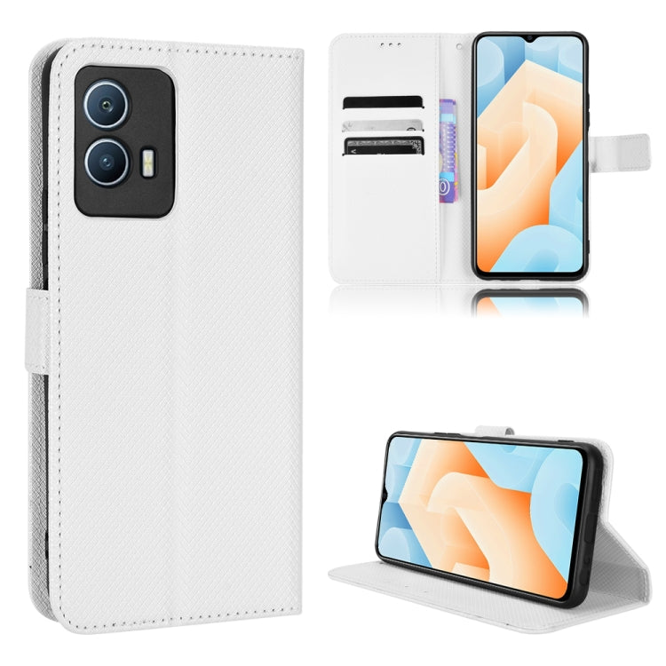 Custodia per telefono in pelle con trama a diamante, For OPPO Reno7 5G / Find X5 Lite, For vivo iQOO U5 5G, For Alcatel 1S 2021 / 3L 2021 / TCL 20E / 20Y, For Xiaomi Redmi Note 10 4G / Note 10S