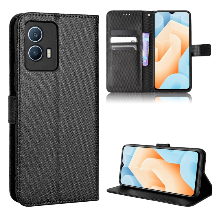 Custodia per telefono in pelle con trama a diamante, For OPPO Reno7 5G / Find X5 Lite, For vivo iQOO U5 5G, For Alcatel 1S 2021 / 3L 2021 / TCL 20E / 20Y, For Xiaomi Redmi Note 10 4G / Note 10S