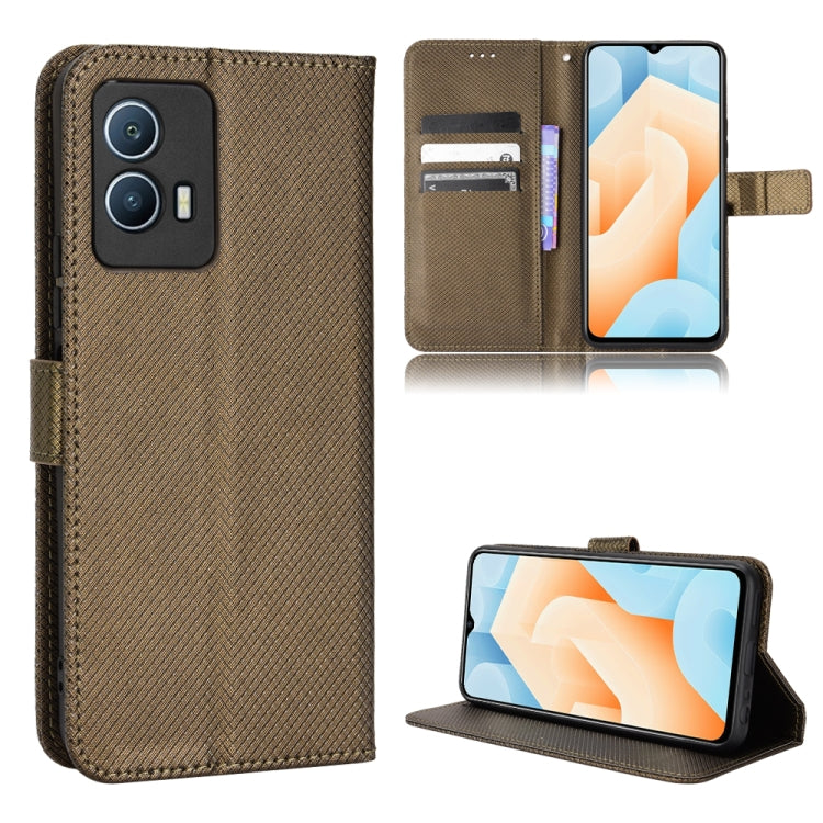 Custodia per telefono in pelle con trama a diamante, For OPPO Reno7 5G / Find X5 Lite, For vivo iQOO U5 5G, For Alcatel 1S 2021 / 3L 2021 / TCL 20E / 20Y, For Xiaomi Redmi Note 10 4G / Note 10S