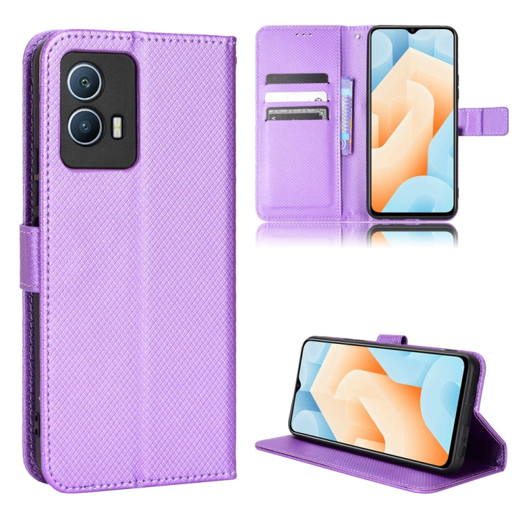 Custodia per telefono in pelle con trama a diamante, For OPPO Reno7 5G / Find X5 Lite, For vivo iQOO U5 5G, For Alcatel 1S 2021 / 3L 2021 / TCL 20E / 20Y, For Xiaomi Redmi Note 10 4G / Note 10S