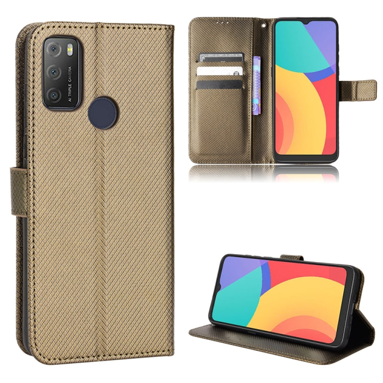 Custodia per telefono in pelle con trama a diamante, For OPPO Reno7 5G / Find X5 Lite, For vivo iQOO U5 5G, For Alcatel 1S 2021 / 3L 2021 / TCL 20E / 20Y, For Xiaomi Redmi Note 10 4G / Note 10S