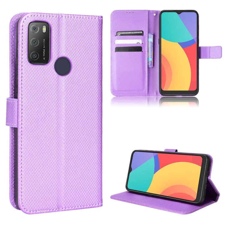 Custodia per telefono in pelle con trama a diamante, For OPPO Reno7 5G / Find X5 Lite, For vivo iQOO U5 5G, For Alcatel 1S 2021 / 3L 2021 / TCL 20E / 20Y, For Xiaomi Redmi Note 10 4G / Note 10S