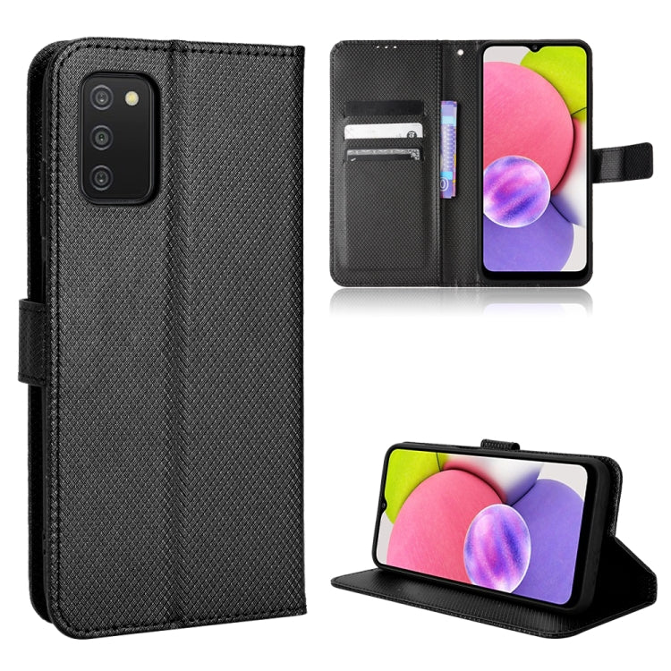 Custodia per telefono in pelle con trama a diamante, For Honor X8, For Samsung Galaxy A03s 164.2mm, For Samsung Galaxy A03s 166mm, For Samsung Galaxy S21 Ultra 5G