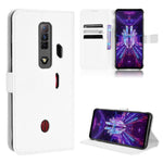 Custodia per telefono in pelle con trama a diamante, For ZTE nubia Red Magic 7