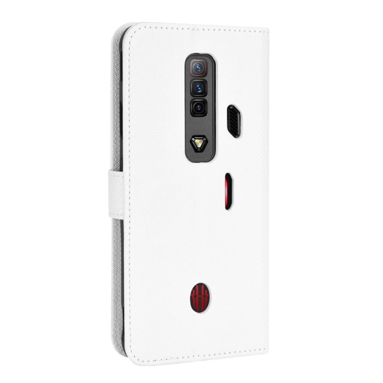 Custodia per telefono in pelle con trama a diamante, For ZTE nubia Red Magic 7