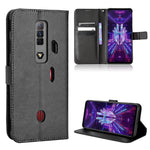 Custodia per telefono in pelle con trama a diamante, For ZTE nubia Red Magic 7