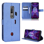 Custodia per telefono in pelle con trama a diamante, For ZTE nubia Red Magic 7