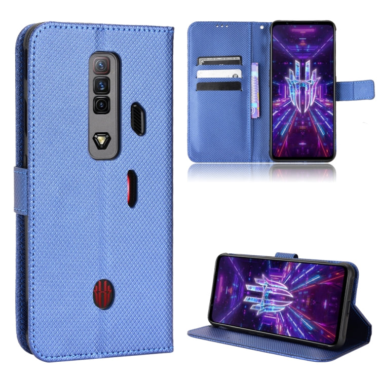 Custodia per telefono in pelle con trama a diamante, For ZTE nubia Red Magic 7