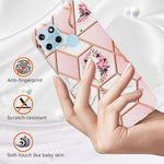 Custodia per cellulare in TPU con motivo floreale in marmo, For OPPO Realme C21Y, For Xiaomi Redmi Note 11 Pro 5G / 4G, For Xiaomi Redmi Note 11S/ Note 11 4G, For Samsung Galaxy A73 5G