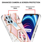 Custodia per cellulare in TPU con motivo floreale in marmo, For OPPO Realme C21Y, For Xiaomi Redmi Note 11 Pro 5G / 4G, For Xiaomi Redmi Note 11S/ Note 11 4G, For Samsung Galaxy A73 5G