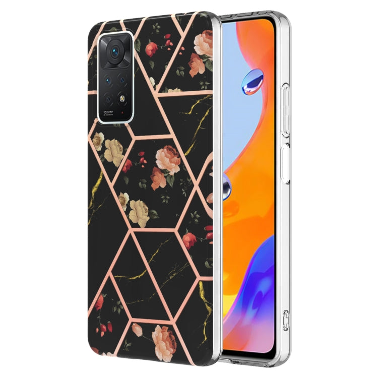 Custodia per cellulare in TPU con motivo floreale in marmo, For OPPO Realme C21Y, For Xiaomi Redmi Note 11 Pro 5G / 4G, For Xiaomi Redmi Note 11S/ Note 11 4G, For Samsung Galaxy A73 5G