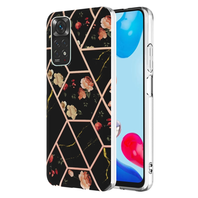Custodia per cellulare in TPU con motivo floreale in marmo, For OPPO Realme C21Y, For Xiaomi Redmi Note 11 Pro 5G / 4G, For Xiaomi Redmi Note 11S/ Note 11 4G, For Samsung Galaxy A73 5G
