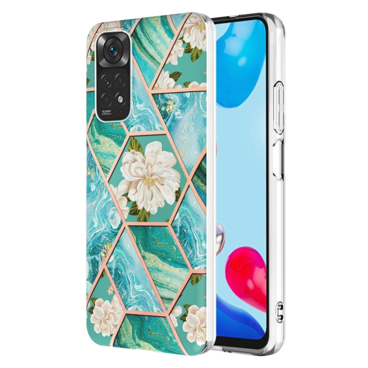 Custodia per cellulare in TPU con motivo floreale in marmo, For OPPO Realme C21Y, For Xiaomi Redmi Note 11 Pro 5G / 4G, For Xiaomi Redmi Note 11S/ Note 11 4G, For Samsung Galaxy A73 5G