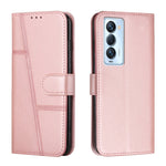 Custodia per telefono in pelle con fibbia in pelle di vitello cucita, For Tecno Camon 17P, For Tecno Camon 17 Pro, For Tecno Camon 18 / 18P, For Tecno Camon 18 Premier