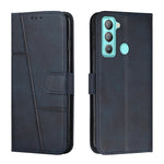 Custodia per telefono in pelle con fibbia in pelle di vitello cucita, For Tecno Pop 5 LTE, For Tecno Pova 2, For Tecno Pova Neo, For Tecno Spark 7 Pro