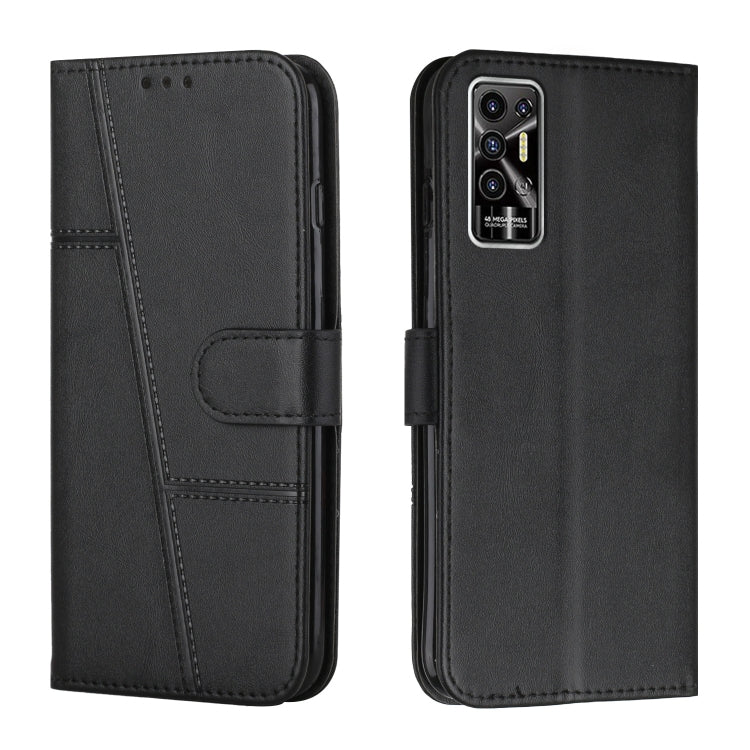 Custodia per telefono in pelle con fibbia in pelle di vitello cucita, For Tecno Pop 5 LTE, For Tecno Pova 2, For Tecno Pova Neo, For Tecno Spark 7 Pro