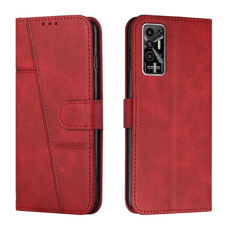 Custodia per telefono in pelle con fibbia in pelle di vitello cucita, For Tecno Pop 5 LTE, For Tecno Pova 2, For Tecno Pova Neo, For Tecno Spark 7 Pro