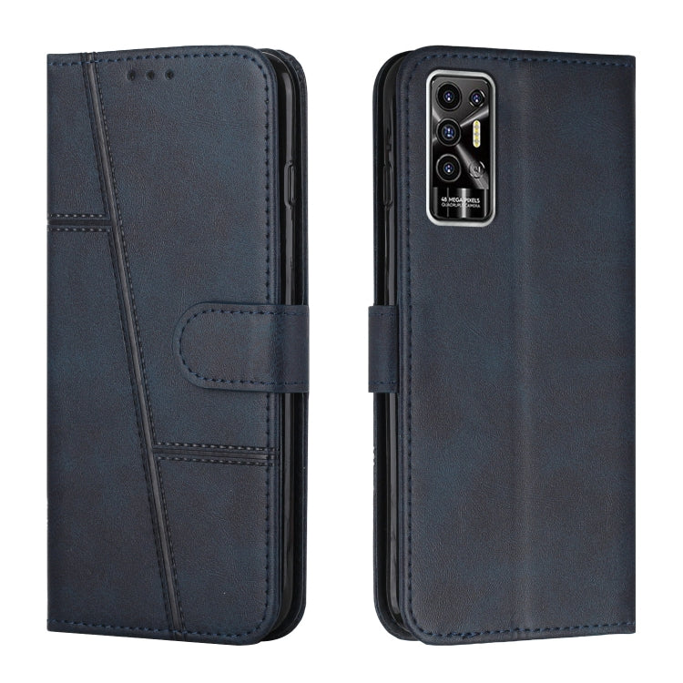 Custodia per telefono in pelle con fibbia in pelle di vitello cucita, For Tecno Pop 5 LTE, For Tecno Pova 2, For Tecno Pova Neo, For Tecno Spark 7 Pro