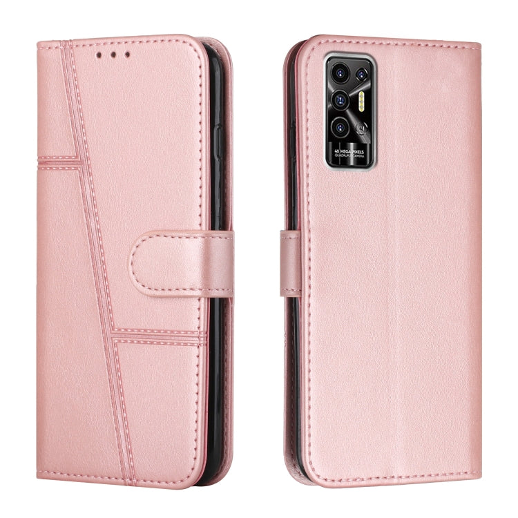 Custodia per telefono in pelle con fibbia in pelle di vitello cucita, For Tecno Pop 5 LTE, For Tecno Pova 2, For Tecno Pova Neo, For Tecno Spark 7 Pro
