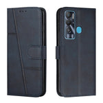 Custodia per telefono in pelle con fibbia in pelle di vitello cucita, For Tecno Pop 5 LTE, For Tecno Pova 2, For Tecno Pova Neo, For Tecno Spark 7 Pro