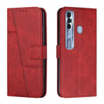 Custodia per telefono in pelle con fibbia in pelle di vitello cucita, For Tecno Pop 5 LTE, For Tecno Pova 2, For Tecno Pova Neo, For Tecno Spark 7 Pro