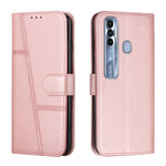 Custodia per telefono in pelle con fibbia in pelle di vitello cucita, For Tecno Pop 5 LTE, For Tecno Pova 2, For Tecno Pova Neo, For Tecno Spark 7 Pro