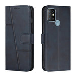 Custodia per telefono in pelle con fibbia in pelle di vitello cucita, For Infinix Hot 10, For Infinix Hot 10i, For Infinix Hot 10 Lite / Smart 5 2020, For Infinix Hot 10 Play / Smart 5 2021