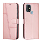 Custodia per telefono in pelle con fibbia in pelle di vitello cucita, For Infinix Hot 10, For Infinix Hot 10i, For Infinix Hot 10 Lite / Smart 5 2020, For Infinix Hot 10 Play / Smart 5 2021