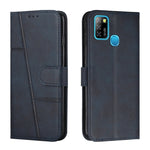 Custodia per telefono in pelle con fibbia in pelle di vitello cucita, For Infinix Hot 10, For Infinix Hot 10i, For Infinix Hot 10 Lite / Smart 5 2020, For Infinix Hot 10 Play / Smart 5 2021