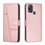 Custodia per telefono in pelle con fibbia in pelle di vitello cucita, For Infinix Hot 10, For Infinix Hot 10i, For Infinix Hot 10 Lite / Smart 5 2020, For Infinix Hot 10 Play / Smart 5 2021