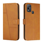 Custodia per telefono in pelle con fibbia in pelle di vitello cucita, For Infinix Hot 10, For Infinix Hot 10i, For Infinix Hot 10 Lite / Smart 5 2020, For Infinix Hot 10 Play / Smart 5 2021